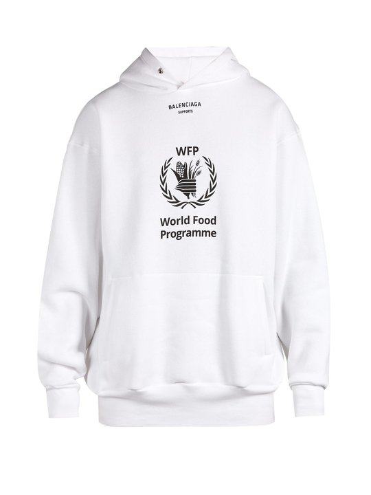 WFP print hooded sweatshirt展示图