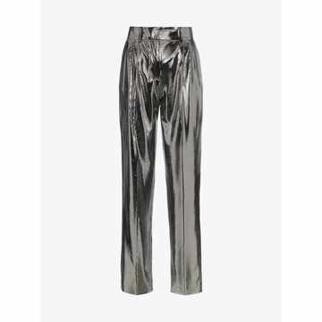 Clint Mid-Rise Metallic Trousers