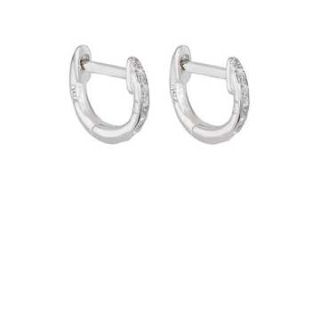 Diamond Huggie Hoops