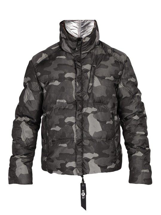 Strato camouflage-print reversible ski jacket展示图