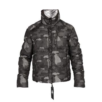 Strato camouflage-print reversible ski jacket