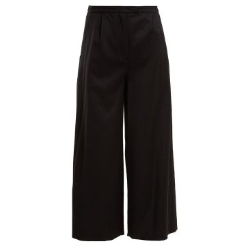 Lupita wide-leg wool-blend trousers