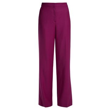 Polly high-rise wool trousers