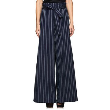 Paloma Striped Cotton Wide-Leg Trousers