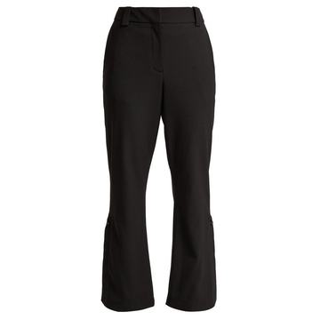 Kick-flare cropped wool-blend trousers