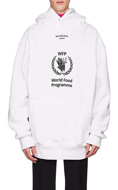 WFP print hooded sweatshirt展示图