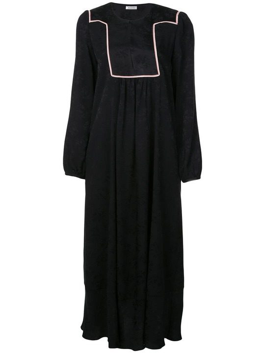 longsleeved flared maxi dress展示图