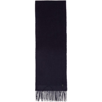 Navy Wool Scarf