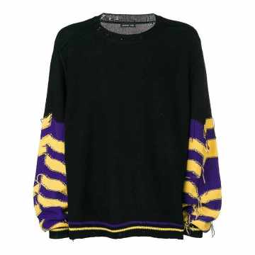 striped sleeves jumper a
