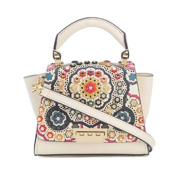 floral embossed patterned mini bag