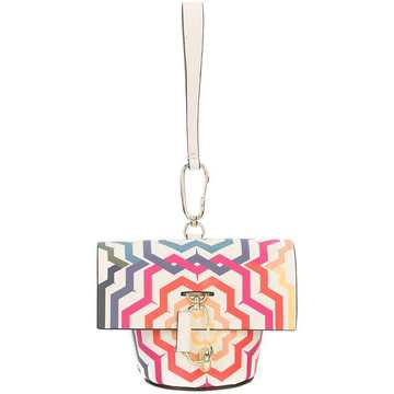 Belay print mini clutch bag