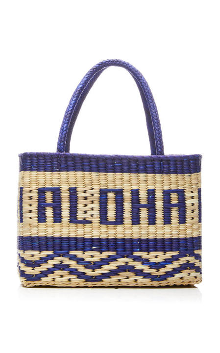 Goa Aloha Woven Raffia Tote展示图