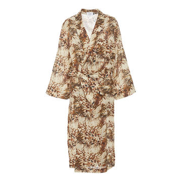 Kimo open front printed robe