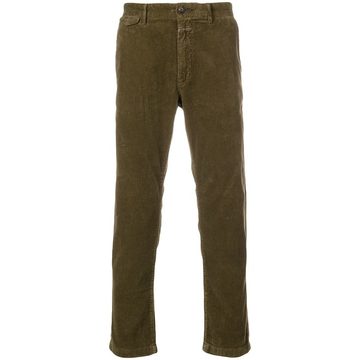 corduroy fitted trousers