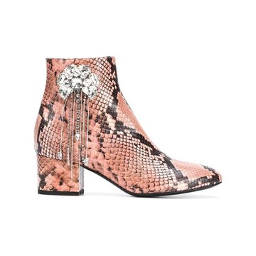 python printed boots