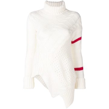 flared knitted sweater