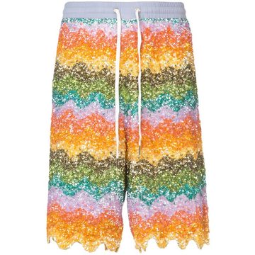 wave beaded bermuda shorts