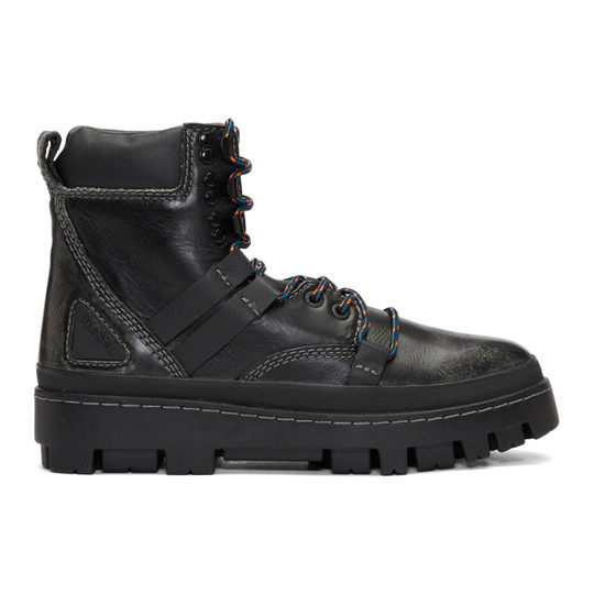 Black D-Vibe Hiking Boots展示图