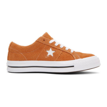 Orange Suede One Star Sneakers
