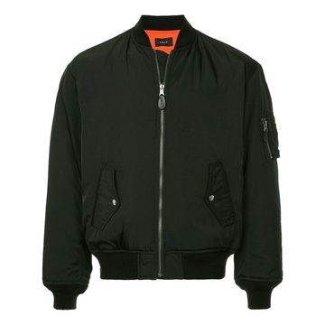 zipped bomber jacket