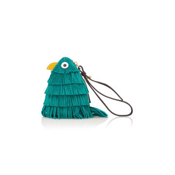 Fringe Birdie Suede Pouch