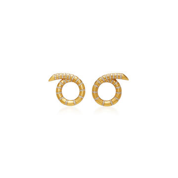 Yellow Gold Aria Coil Earrings