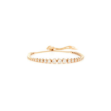 Rose Gold Prive Luxe Bezel Diamond Slider Bracelet