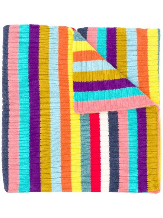 colour-block striped scarf展示图