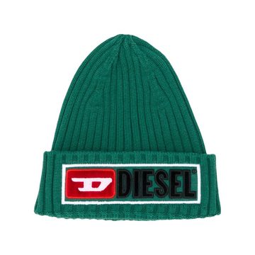 logo ribbed beanie