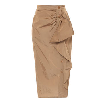 Zeno Taffeta Pencil Skirt