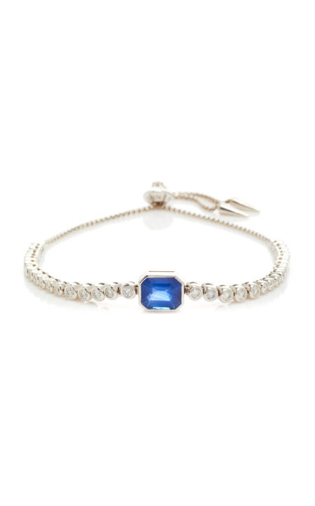 M'O Exclusive: One-Of-A-Kind Prive Luxe Sapphire Slider Bracelet展示图