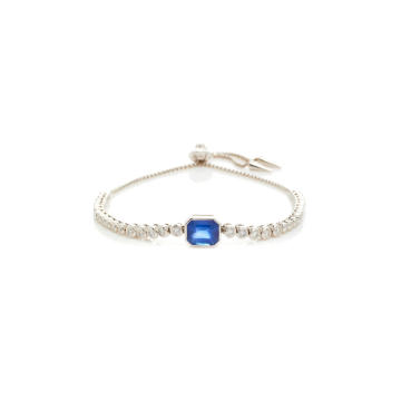 M'O Exclusive: One-Of-A-Kind Prive Luxe Sapphire Slider Bracelet