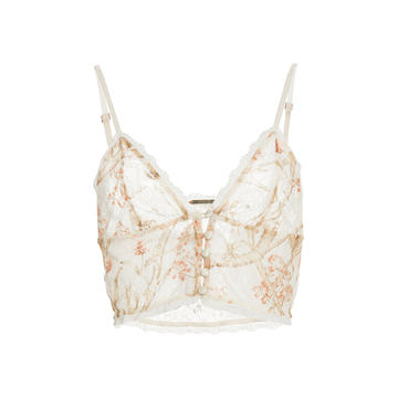 Reverie Button-Front Lace Bra