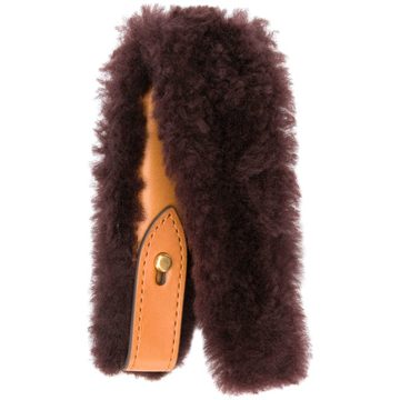 Build a Bag Handle in Claret Shearling