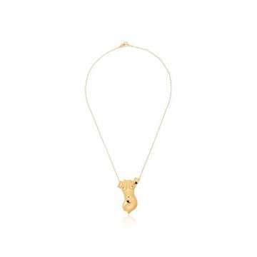 Pit Power gold-plated sterling silver necklace
