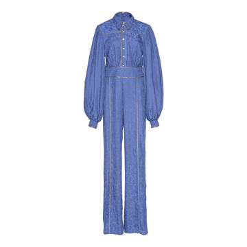 Fluid Jacquard Jumpsuit