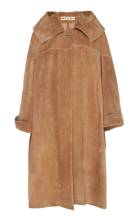 Brushed Leather Duster Coat展示图