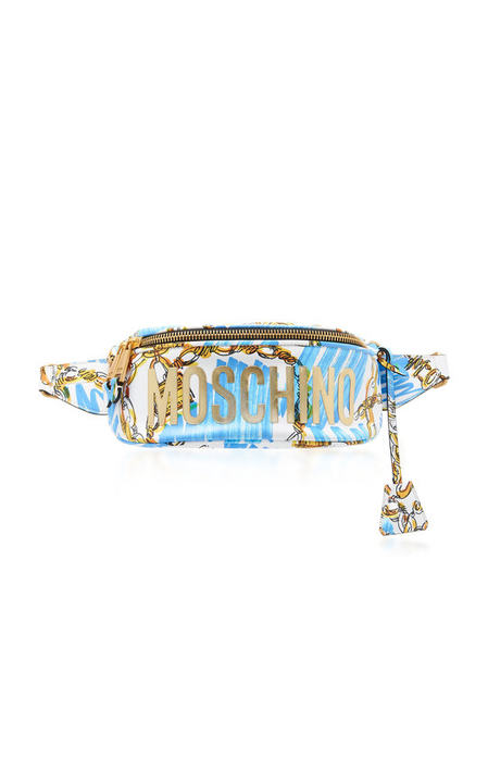 Moschino Chain Print Belt Bag展示图