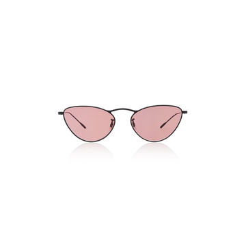 Lelaina Cat-Eye Metal Sunglasses