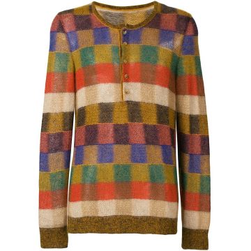 square pattern sweater