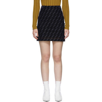 Blue Denim 'Forever Fendi' Miniskirt