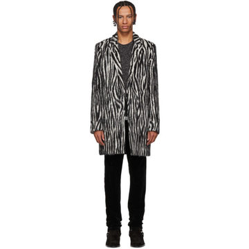 Black & White Zebra Print Coat