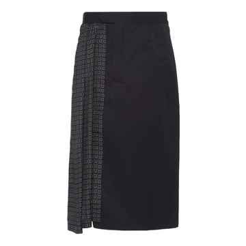 High-Rise Layered Belted Skirt