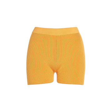 Arancia Fitted Ribbed-Knit Shorts