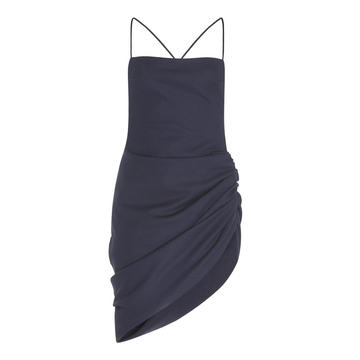 Saudade Draped Wool Dress