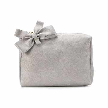 bow embellished clutch bag