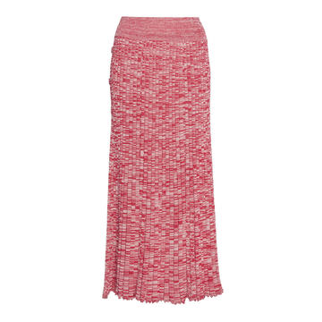 Speckled Ribbed-Knit Skirt