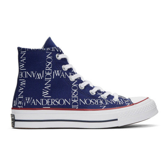 Blue Converse Edition Grid Logo Chuck 70 Hi运动鞋展示图