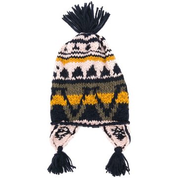 colour-block embroidered hat