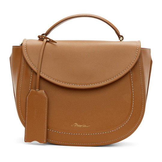 Tan Hudson Top Handle Satchel Bag展示图